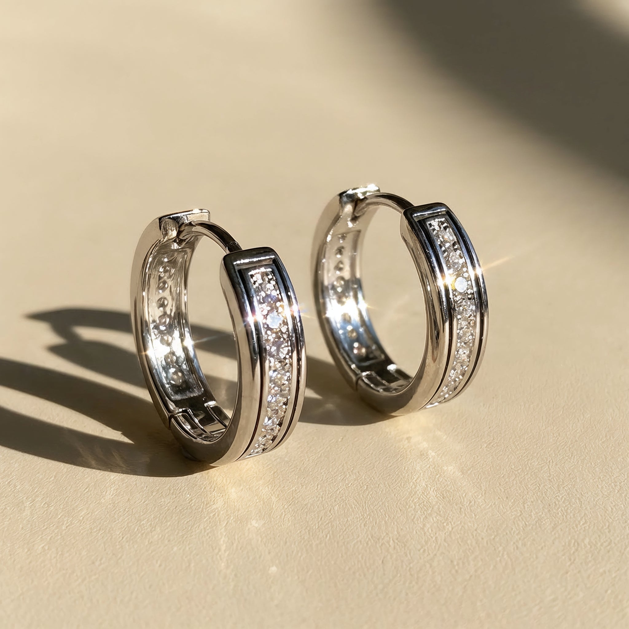 Silver Hoops