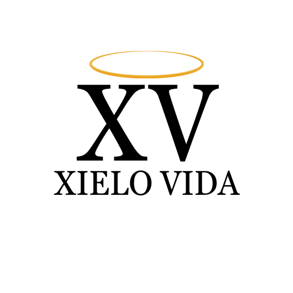 Logo with 'XV' and 'XIELO VIDA' text on a white background